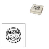 Jack O'Lantern Candy Ecket Halloween Rubber Briefm Gummistempel (Stempel)