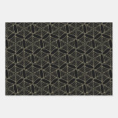 Jack o'lantern & Cobweb Pattern Kürbis Halloween Geschenkpapier Set (Vorderseite 2)