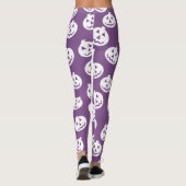 Jack O'Lantern Confetti-Leggings weiß/lila Leggings (Rückseite)