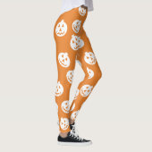 Jack O'Lantern Confetti-Leggings weiß/Orange Leggings (Rechts)
