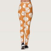 Jack O'Lantern Confetti-Leggings weiß/Orange Leggings (Rückseite)