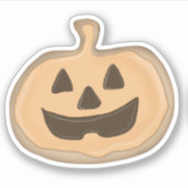 Jack o'lantern cookie aufkleber (Vorderseite)