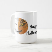 Jack O'Lantern face Halloween Kaffeetasse (Vorderseite Links)