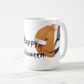Jack O'Lantern face Halloween Kaffeetasse (VorderseiteRechts)