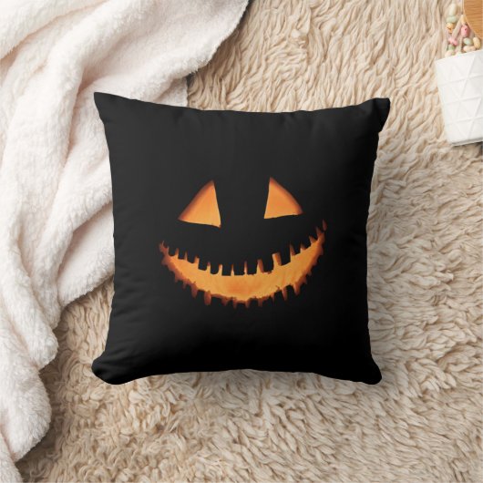 Jack O'Lantern Face Halloween Kissen (Decke)