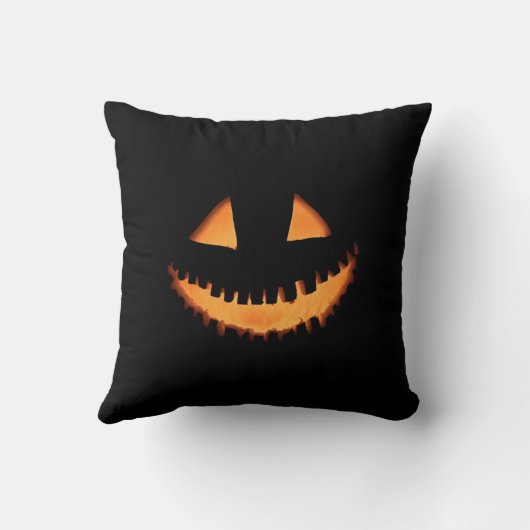 Jack O'Lantern Face Halloween Kissen (Rückseite)