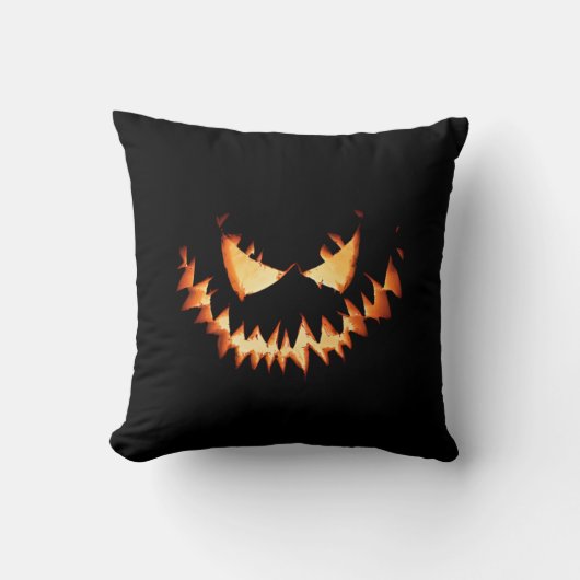 Jack O'Lantern Face Halloween Kissen (Vorderseite)