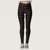 Jack o'lantern Faces Leggings (Vorderseite)