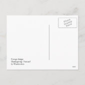 Jack O'Lantern Feiertagspostkarte (Rückseite)