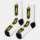 Jack o'lantern Funny Socken (Linkes Detail)