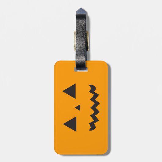 Jack O'Lantern Gepäckanhänger (Rückseite vertikal)