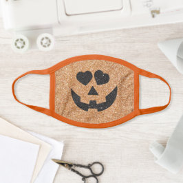 Jack O'lantern Glitzer Mund-Nasen-Maske