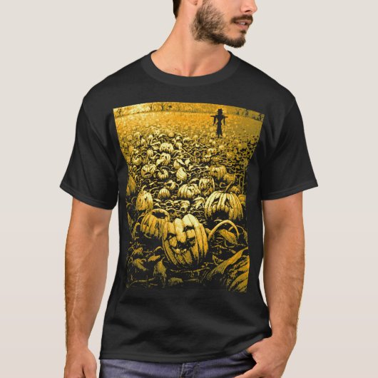 Jack O'Lantern Graveyard T-Shirt (Vorderseite)