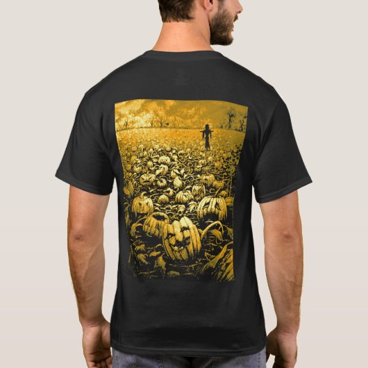 Jack O'Lantern Graveyard T-Shirt (Rückseite)