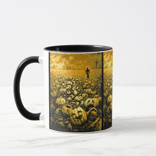 Jack O'Lantern Graveyard Tasse (Links)
