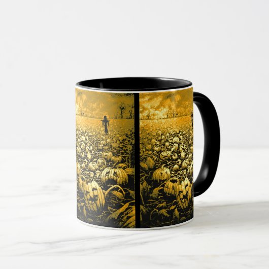 Jack O'Lantern Graveyard Tasse (VorderseiteRechts)