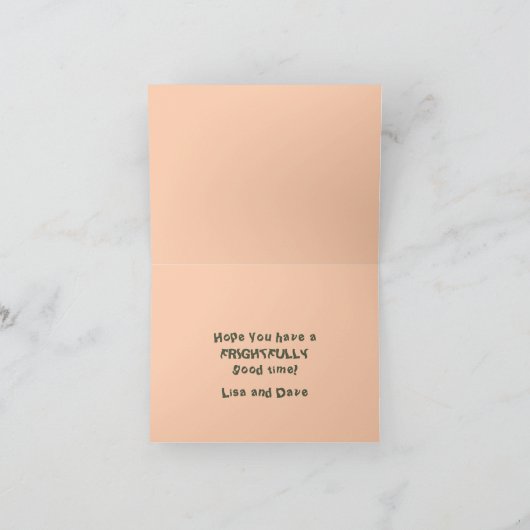 Jack o'Lantern Grußkarte Karte (Innenseite)