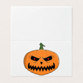 Jack O'Lantern Halloween (Außenseite Aufgefaltet)