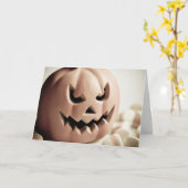 Jack O'Lantern Halloween Card Karte (Gelbe Blume)