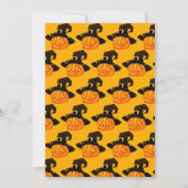 Jack O'Lantern Halloween Geburtstagsparty Einladung (Rückseite)