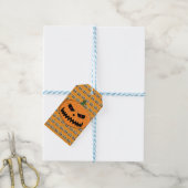 Jack O'Lantern Halloween Geschenkanhänger (Mit Garn)