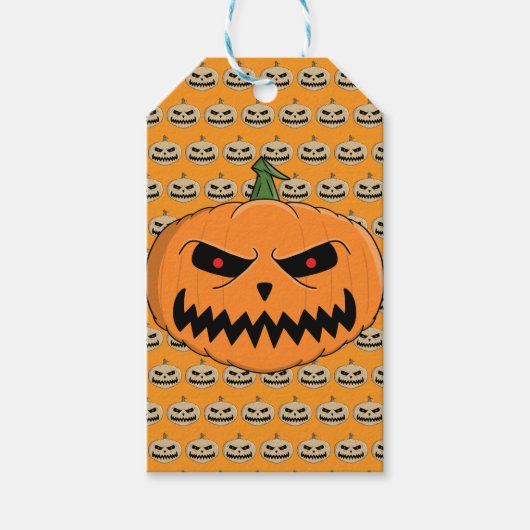 Jack O'Lantern Halloween Geschenkanhänger (Vorderseite)