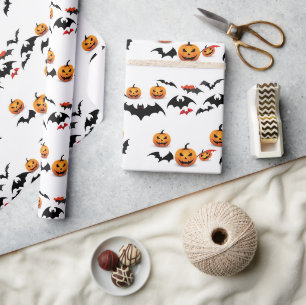 Jack O'lantern Halloween Geschenkpapier