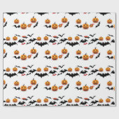 Jack O'lantern Halloween Geschenkpapier (Flach)