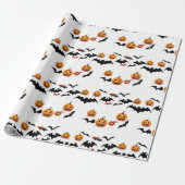 Jack O'lantern Halloween Geschenkpapier (Ungerollt)