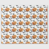 Jack O'lantern Halloween Geschenkpapier (Flach)