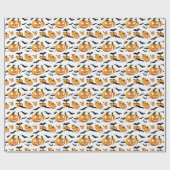Jack O'lantern Halloween Geschenkpapier (Flach)