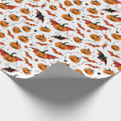 Jack O'lantern Halloween Geschenkpapier (Ecke)