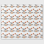 Jack O'lantern Halloween Geschenkpapier (Flach)