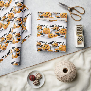Jack O'lantern Halloween Geschenkpapier