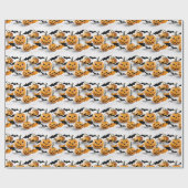 Jack O'lantern Halloween Geschenkpapier (Flach)