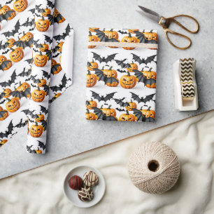 Jack O'lantern Halloween Geschenkpapier