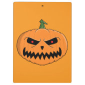 Jack O'Lantern Halloween Klemmbrett (Rückseite)