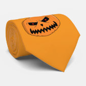 Jack O'Lantern Halloween Krawatte (Gerollt)