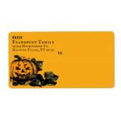 Jack O'Lantern Halloween Label (Vorne)