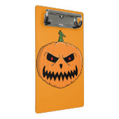 Jack O'Lantern Halloween Mini Klemmbrett (Schrägansicht)