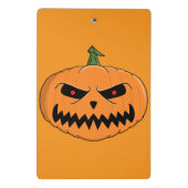Jack O'Lantern Halloween Mini Klemmbrett (Rückseite)