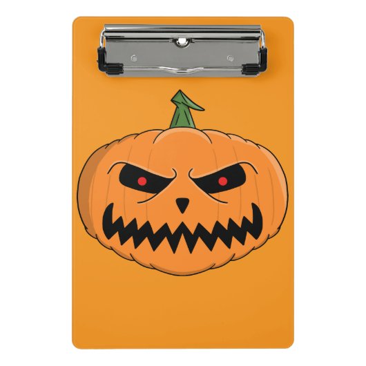 Jack O'Lantern Halloween Mini Klemmbrett (Vorderseite)