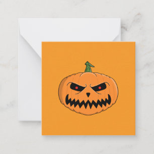 Jack O'Lantern Halloween Mitteilungskarte