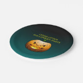 Jack o'lantern Halloween Pappteller (Schrägansicht)