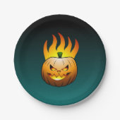 Jack o'lantern Halloween Pappteller (Vorderseite)