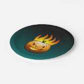 Jack o'lantern Halloween Pappteller (Schrägansicht)