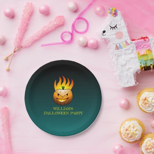 Jack o'lantern Halloween Pappteller (Party)