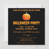 Jack O'Lantern Halloween-Party Einladung (Vorderseite)