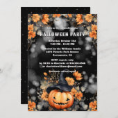Jack O'Lantern Halloween-Party Einladung (Vorne/Hinten)