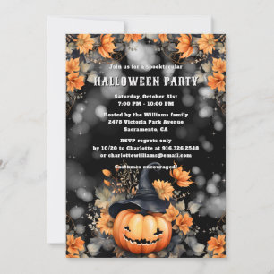 Jack O'Lantern Halloween-Party Einladung
